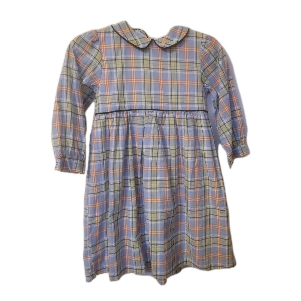 The Oaks Apparel Girls Dress Size 10 Plaid Peter‎ Pan Collar